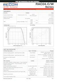 RAC04-3.3SC/W Datasheet Pagina 3