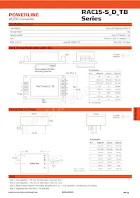 RAC15-3.3SB-ST Datasheet Pagina 2