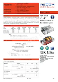 RAC150-48SG/ENC數據表 封面