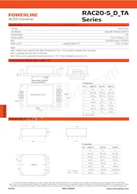 RAC20-09DA-ST Datasheet Pagina 2