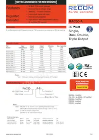 RAC30-0515TA-E-ST Datasheet Copertura