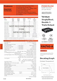 RAC40-3.3SA-ST Datasheet Copertura
