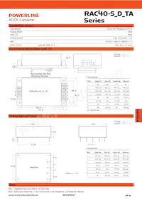 RAC40-3.3SA-ST Datasheet Pagina 2
