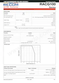 RACG100-48S Datasheet Pagina 3