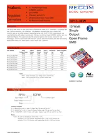 RP15-483.3SOFW-R Datasheet Cover