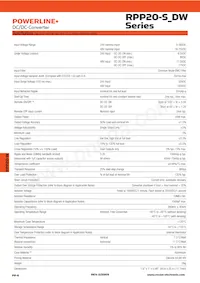 RPP20-2405DW/N Datasheet Page 2