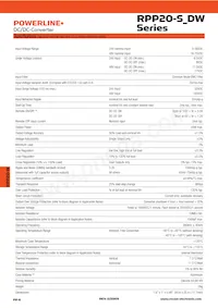 RPP20-2405DW/N Datasheet Pagina 2