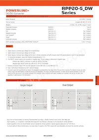 RPP20-2405DW/N Datasheet Pagina 3