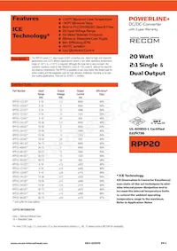 RPP20-483.3S/N Datasheet Cover