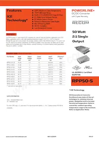 RPP50-483.3S/N Datasheet Cover
