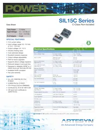 SIL15C-12SADJ-HJ Datasheet Cover