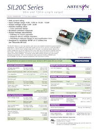 SIL20C-12SADJ-V Datasheet Cover