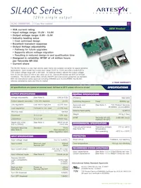 SIL40C-12SADJ-V Datasheet Cover