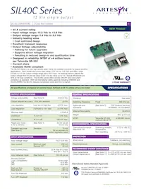 SIL40C-12SADJ-VJ Datasheet Cover