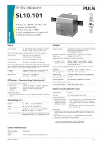 SL10.101 데이터 시트 표지