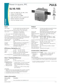 SL10.105 Datasheet Cover