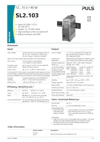 SL2.103 Datasheet Copertura