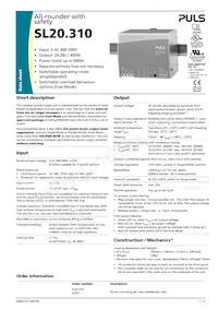SL20.310 Datasheet Cover