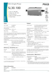 SL30.100 Datasheet Copertura