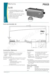 SL40.301 데이터 시트 페이지 3