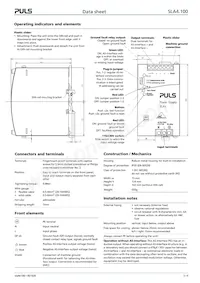 SLA4.100 Datasheet Page 3