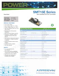 SMT15E-12W3V3 데이터 시트 표지