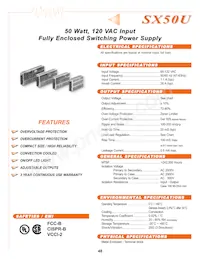 SX50U-24S Datasheet Cover