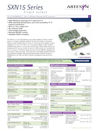 SXN15-48S3V3J Datasheet Cover