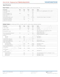 V048T080T030 Datasheet Page 2