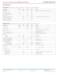 V048T160M015 Datasheet Pagina 2