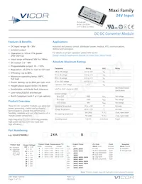 V24A8T300BS3 Datasheet Cover