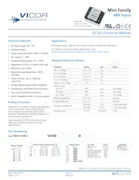 V48B48T300BS3 Datasheet Cover