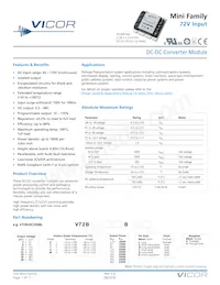 V72B8T150BS3 Datasheet Cover