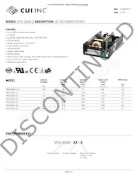 VPU-S200-27.6 Datasheet Copertura