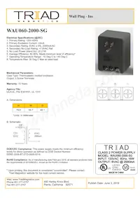 WAU060-2000-SG數據表 封面