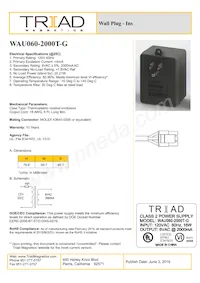 WAU060-2000T-G Datasheet Copertura