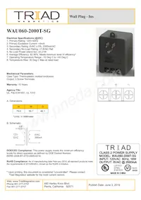 WAU060-2000T-SG數據表 封面