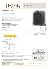 WAU090-1200T Datasheet Cover