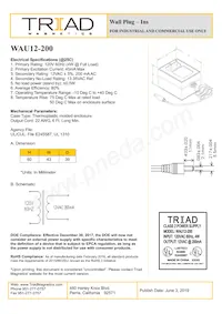 WAU12-200 Datasheet Cover