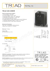 WAU120-1000T Datenblatt Cover