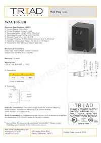 WAU160-750 Datenblatt Cover
