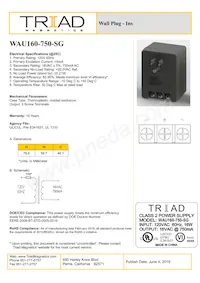 WAU160-750-SG Datasheet Copertura