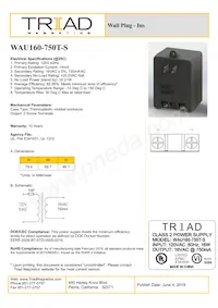 WAU160-750T-S數據表 封面