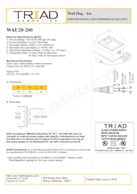 WAU20-200 Datasheet Cover