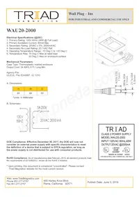 WAU20-2000 Datasheet Copertura