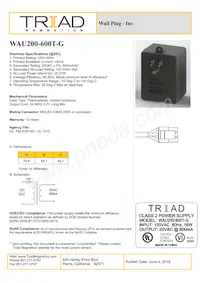 WAU200-600T-G數據表 封面
