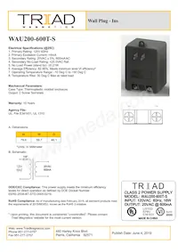 WAU200-600T-S Datasheet Copertura