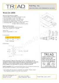 WAU24-1800 Datasheet Cover