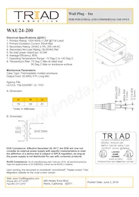 WAU24-200 Datasheet Cover