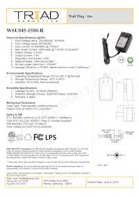 WSU045-1500-R Datasheet Copertura